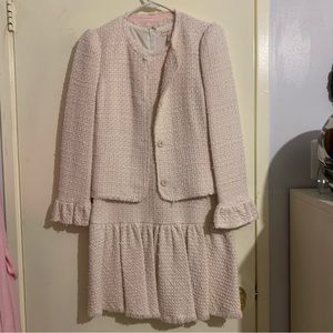 Rebecca Taylor Pink Tweed Set